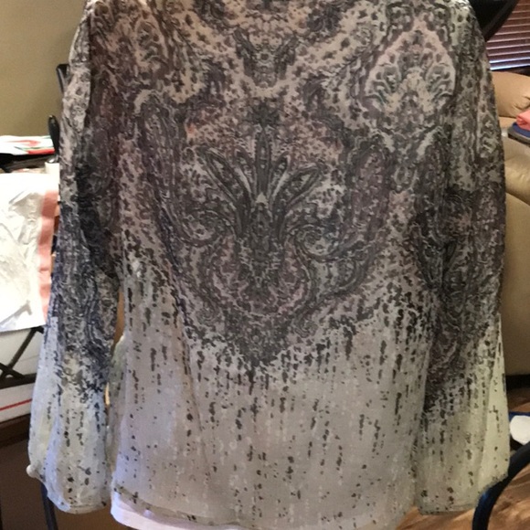 A.N.A. Long Sleeve Blouse   Size PL - Picture 6 of 7